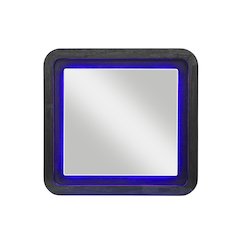 Beckett Wht/Blk Mirror W/ Led