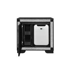 Soleil Charcoal Nightstand With Cooler And Speaker