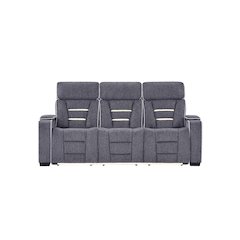 U1895 Grey P2 Reclining Sofa With Is And Led