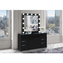 Ella Black Vanity With Speaker