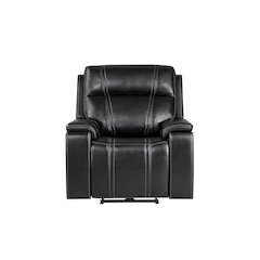 U8880 Black Leather Power Recliner