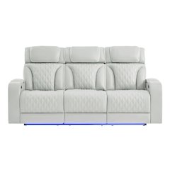 U8611 Blanche Silver Pwr Rec Sofa With Phr And Led