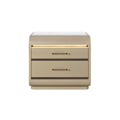 Genesis Gold Nightstand With Led