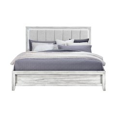 Elsie Grey King Bed With Led