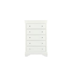 Traditional Glam Pompei Metallic White Chest, Metallic White