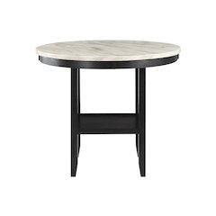 Transitional Bar Table, Black,White
