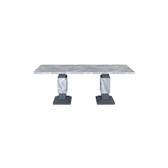 Contemporary Grey Dining Table, Grey
