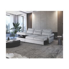 Contemporary Pull Out Sofa Bed, Grey