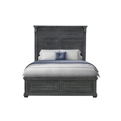 Contemporary Tatum Grey Queen Bed Without Storage, Grey