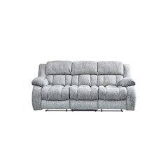 Transitional Reclining Sofa, Grey
