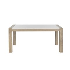 Contemporary Dining Table, Light Grey,White