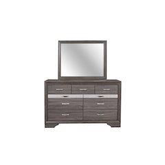 Traditional Glam Seville Grey Dresser, Malamine Grey