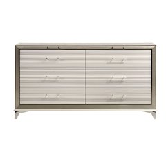 Modern Zambrano White Dresser, White