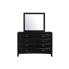 Transitional Linda Black Dresser, Black