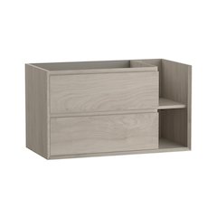 Oceanside Single Vanity 36 Inches Pine w/ Left Onix Basin