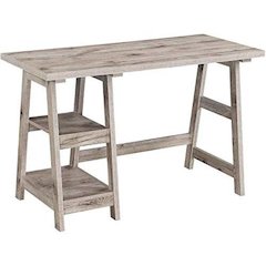 Designs2Go Trestle Desk with Shelves
