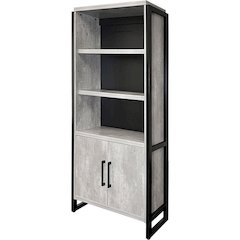 Mason Wood Laminate Bookcase With Doors