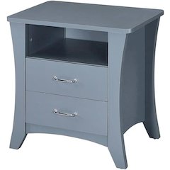 ACME Colt Nightstand, Gray Finish