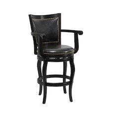 Jones Swivel Bar Stool - Black