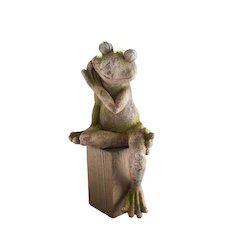 Faux Concrete Frog - Large