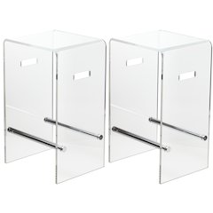 Nesting Barstools in Chrome - Set of 2