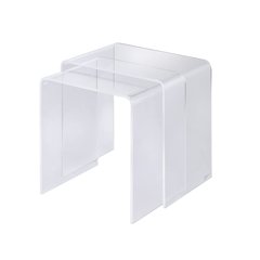 Acrylic Nesting Tables - Set of 2