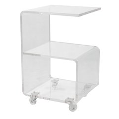 Acrylic G Shape Accent Table
