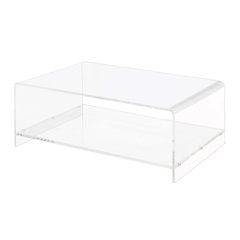 Acrylic Two-Tier Coffee Table