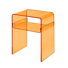 Boyd Acrylic End Table  - Orange