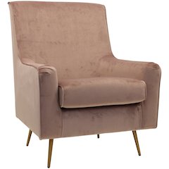 Lana Mid Century Arm Chair - Chantel Rose