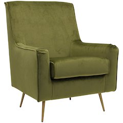 Lana Mid Century Arm Chair - Chantel Avocado