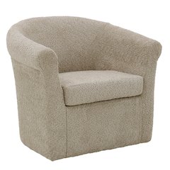 Marlee Swivel Chair  - Boucle Oslo Camel