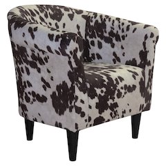 Savannah Club Chair - Cowhide Brown