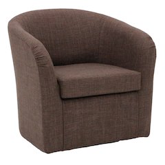 Tub Swivel Chair  - Blake Truffle
