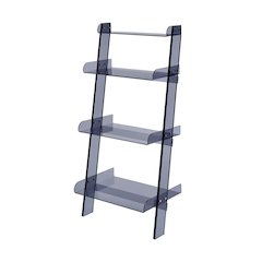 Acrylic Carlson 4 Layer Bookshelf - Smoke