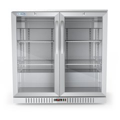 35 in. Two-Door Back Bar Refrigerator - 7.4 Cu Ft.
