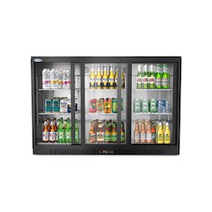 53 in. Three-Door Back Bar Refrigerator - 11.3 Cu Ft.
