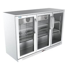 53 in. Three-Door Back Bar Refrigerator - 11 Cu Ft.