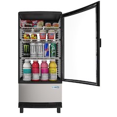 17 in. Stainless-Steel Countertop Display Refrigerator - 3 Cu Ft.