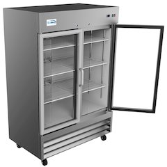 54 in. Two-Door Reach-In Refrigerator - 47 Cu Ft.