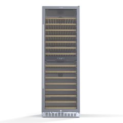 23 in. Dual Zone, Full Glass Door, Wine Cooler Refrigerator