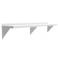12" x 72" 18-Gauge Stainless-Steel Heavy Duty Wall Shelf