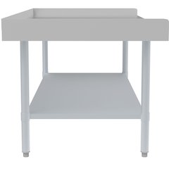 30" x 60" 16-Gauge Stainless Steel Equipment Stand with Galvanized Undershelf,