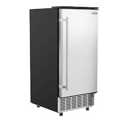 15 in. Stainless-Steel Built-In/Free-Standing Ice Maker, 75lbs/24h