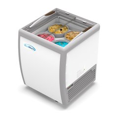 26 in. 4 Tub Ice Cream Dipping Cabinet Display Freezer