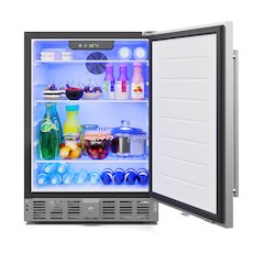 23.4 in. Stainless Steel, Door Built-In Refrigerator Beverage Cooler, 5 Cu. ft.