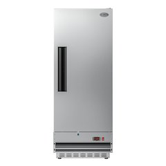 25 in. Commercial Stainless Steel 1-Door Reach-In Freezer, 12 cu. ft.
