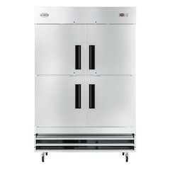 54 in. Commercial Stainless Steel Solid Half Door Reach-In Freezer, 47 cu. ft.