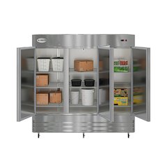80 in. Three Door Commercial Reach In Refrigerator 72 cu. ft.
