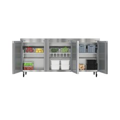 72 in. Three Door Commercial Undercounter Refrigerator 18 cu. ft.